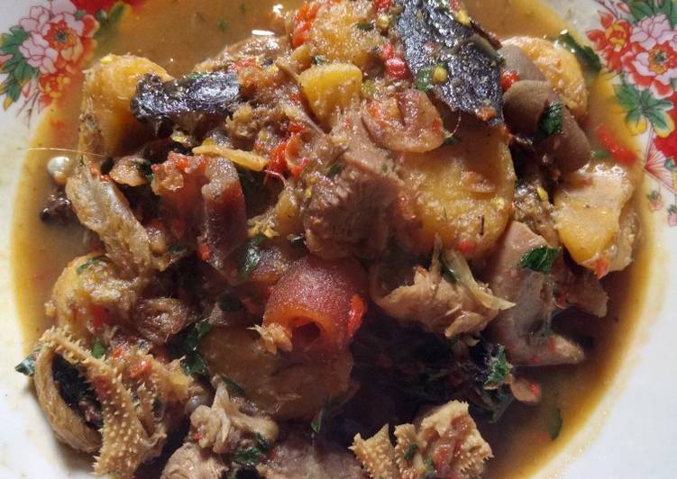 Plantain peppersoup