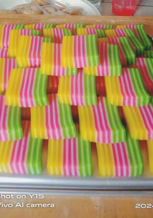 Foto resep Kue lapis tapioka / Pepe, rainbow