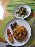 Arroz con mollejas de pollo