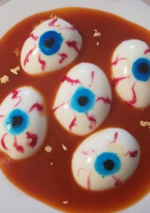 Una foto de Ojos de zombie de Halloween