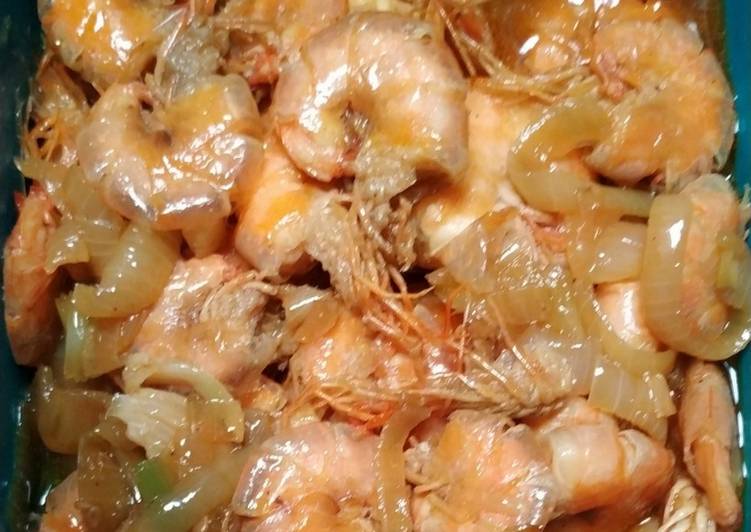 dari awal hingga akhir  Udang saus tiram Jadi, Bikin Ngiler