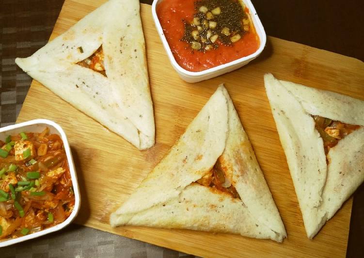 Easiest Way to Prepare Ultimate Paneer chilly dosa