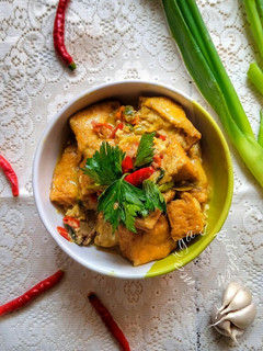 Foto resep Tahu tempe kuah santan