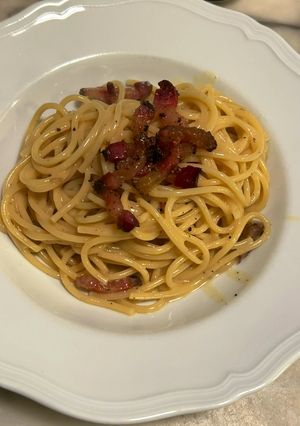 A picture of Skillet Spaghetti Carbonara for 13.