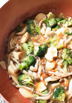 Foto resep Broccoli, Tofu & Mushroom