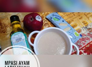 Foto resep Mpasi Ayam Labu Hijau 4 Bintang 6Bulan+ (Mpasi Pertama Baby D)
