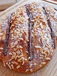 Una foto de Coca de toffee y crema de cacao