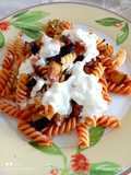 Fusilli alla norma e stracciatella