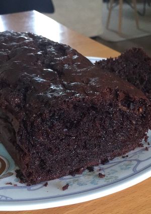 Φωτογραφία της συνταγής Double chocolate zucchini bread (σοκολατόπιτα με διπλή σοκολάτα και κολοκυθάκια)
