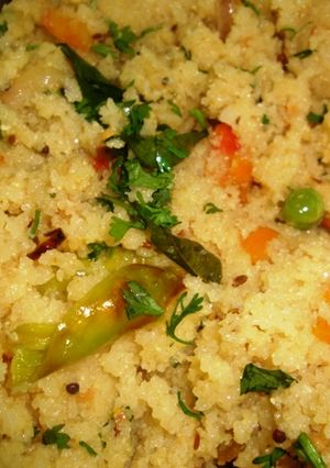 A picture of    Idli Upma.