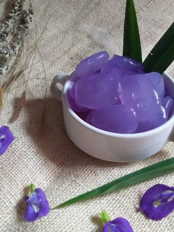 Langkah Gampang Membuat Resep Kolang kaling bunga telang yang Enak Banget Anti Ribet, Menggugah Selera