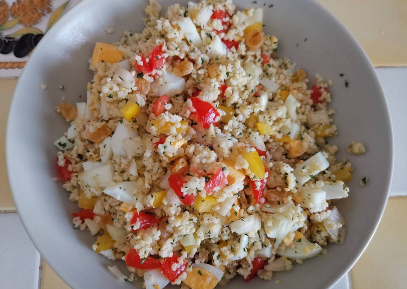 Steps to Make Super Quick Homemade Taboulé ou Tabouleh au Oeufs