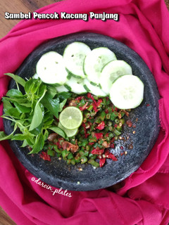 Foto resep Sambal Pencok Kacang Panjang