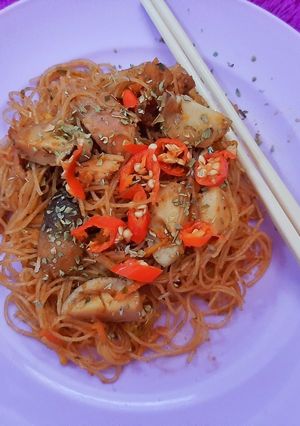 Foto resep Bihun goreng jamur