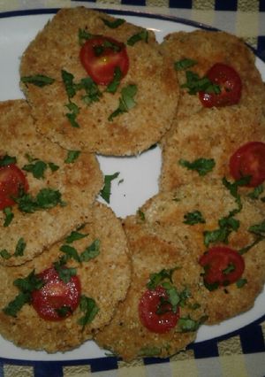 Una foto de Milanesas de zapallitos