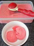 Glace fraise/coco à l'aquafaba (vegan)