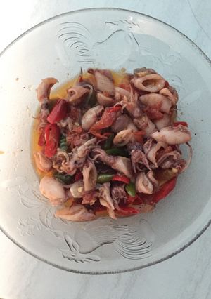 Foto resep Cumi asin,pedas gurih