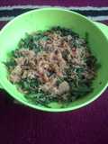 Tumis genjer bumbu urap