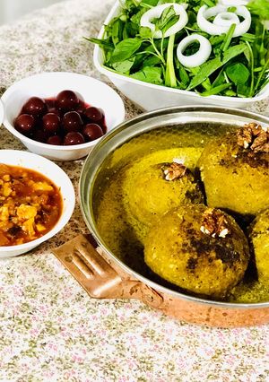عکسی از دستور کوفته غذای سنتی همدان