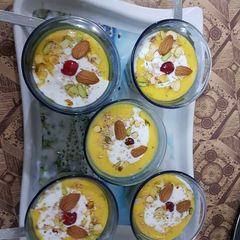 A picture of Mango thik shake.