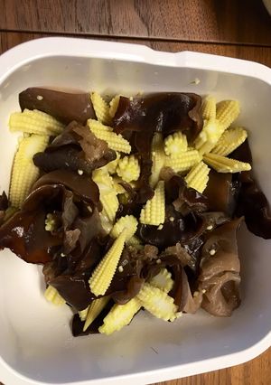 微波木耳玉米筍 的食譜成品照片