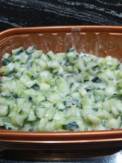 Una foto de Ensalada de pepino y yogurt