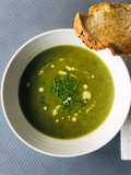 Nettle soup - can be prepared vegan and free from dairy and gluten- Serves 4