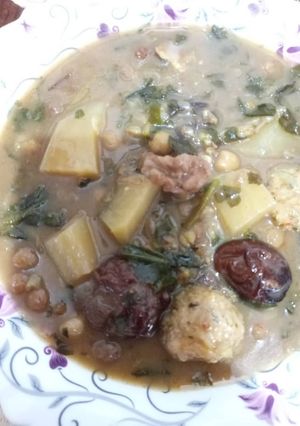 عکسی از دستور آش چغندربا کوفته قلقلی