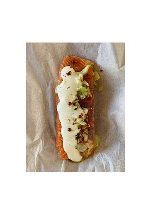 Une photo de Papillote de saumon épicée