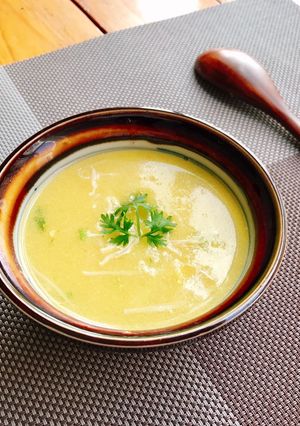 Hình của món Súp bắp nấm kim.