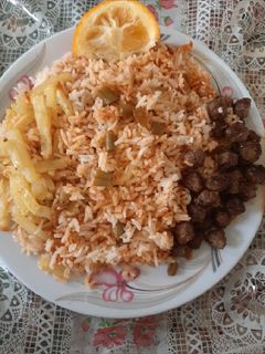 عکسی از دستور لوبیا پلو دختر پز 🤗😻
