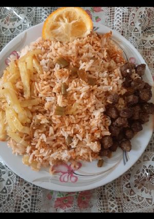 عکسی از دستور لوبیا پلو دختر پز 🤗😻