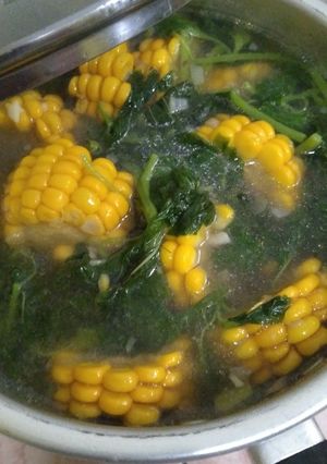 Foto resep Sayur bayam jagung manis