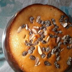 A picture of Vanilla eggless cake.