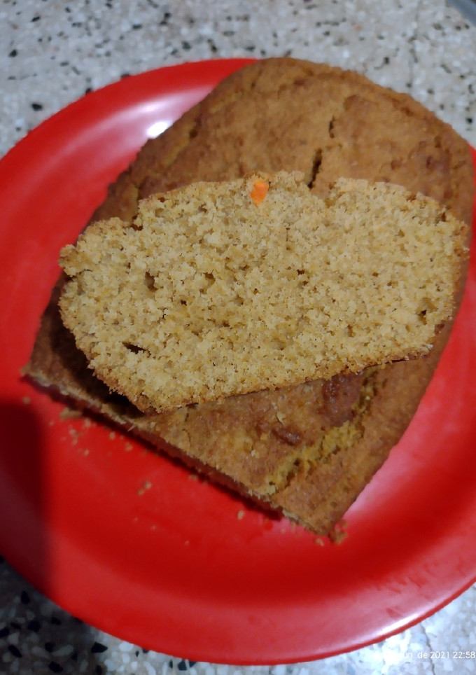 Una foto de Budín de zanahoria, naranja y canela. Sin harina de trigo 😃