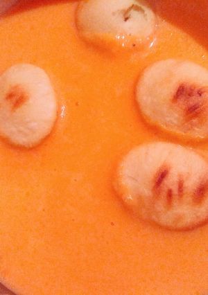 Una foto de Crema de zanahoria