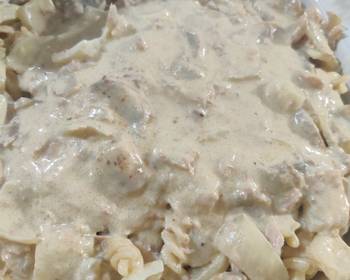 Without Fail Making Recipe Tuna Mushroom and Blue Cheese Pasta Most Delicious