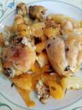 Pollo tropical cocinado en bolsa