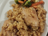 Pollo con salsa di soia e arance