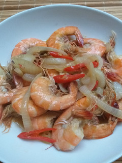 Foto resep Tumis udang bawang bombay