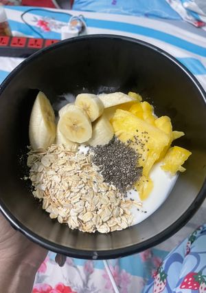 Hình của món Thực đơn giảm cân cùng yến mạch.