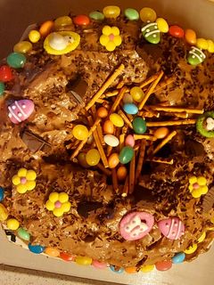 Csokis fészektorta recept fotója