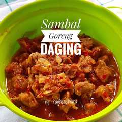 A picture of Sambel Goreng Daging.