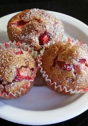 Gyors epres muffin /Schnell Erdbeere Muffin recept fotója