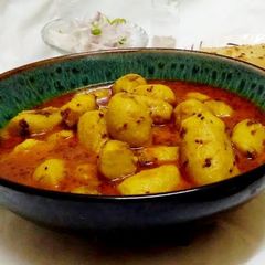 A picture of Rasedar arvi ki sabji.