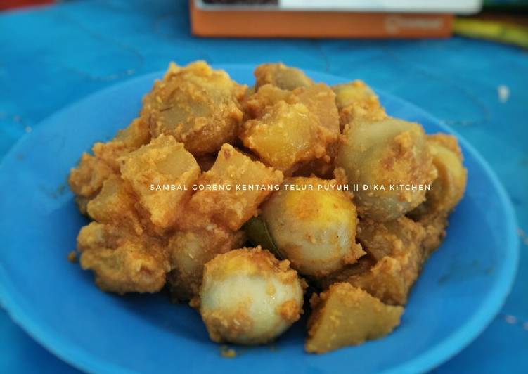 Resep Sambal goreng kentang telur puyuh yang Enak Banget