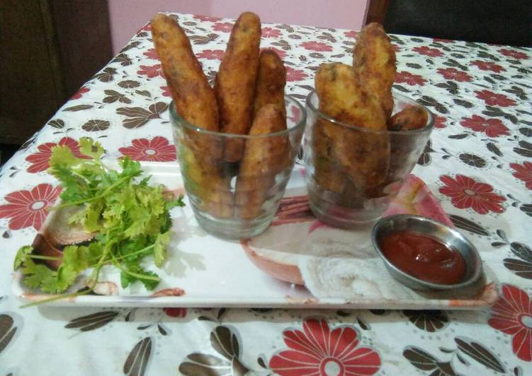 Crispy potato fingers