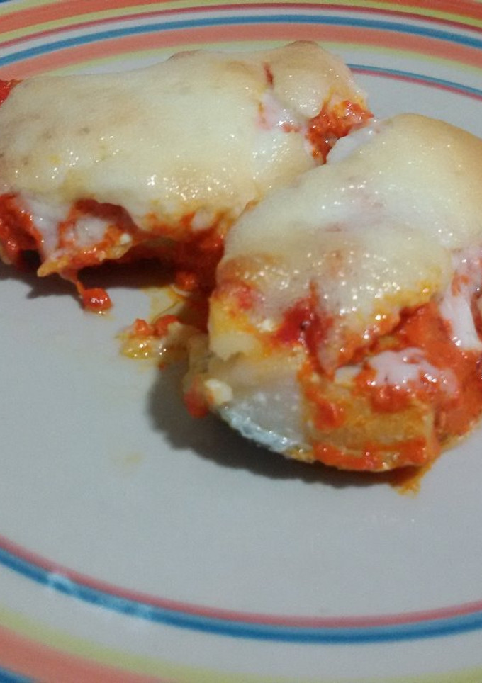 Una foto de Bacalao a la muselina de ajo y pimientos con thermomix