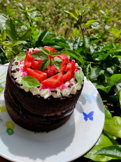 Una foto de Pastel de chocolate