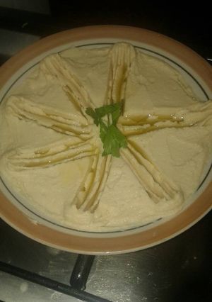 صورة لوصفة حمص بطحينة